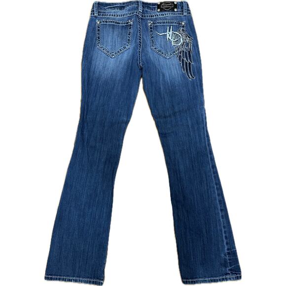 Authentic Harley-Davidson Women's Low Rise Boot Cut Jeans - Picture 2 of 11